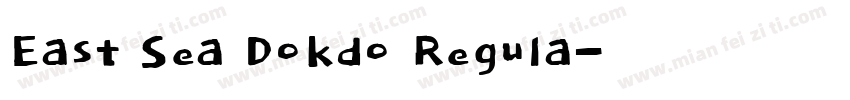East Sea Dokdo Regula字体转换